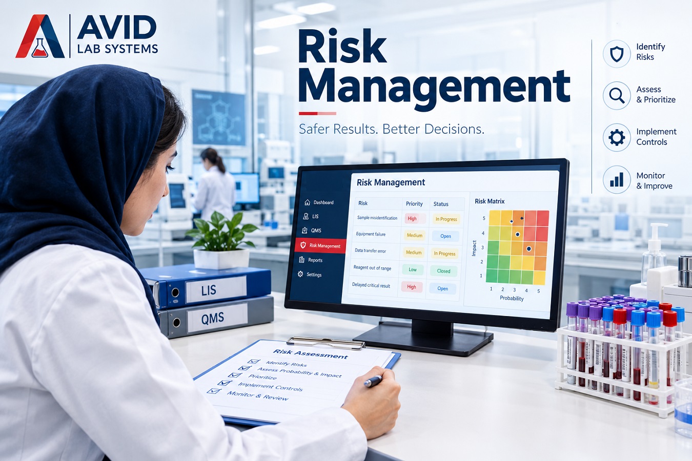 مدیریت ریسک در آزمایشگاه‌